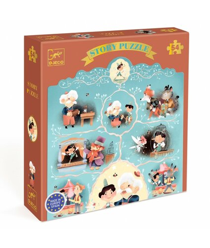Djeco Story Puzzel | Pinocchio | 54 stukjes