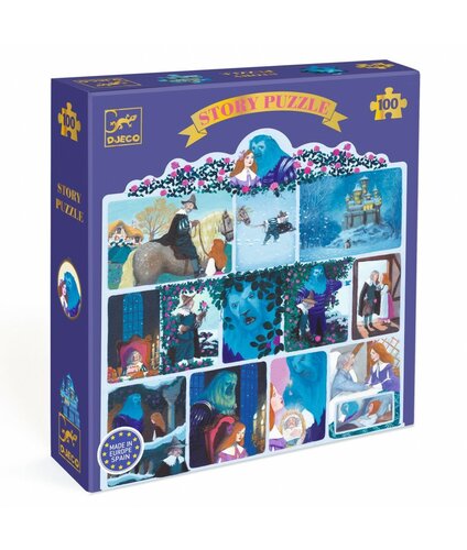 Djeco Story Puzzel | Beauty and the Beast | 100 stukjes