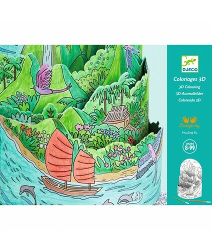 Djeco Kleuren | Diorama Op de Top van mijn Eiland 8+