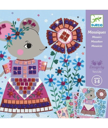 Djeco Collage | Mozaïk Lovely Pets 5+