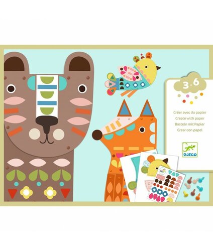 Djeco Collage | Drie Reuzendieren 3+