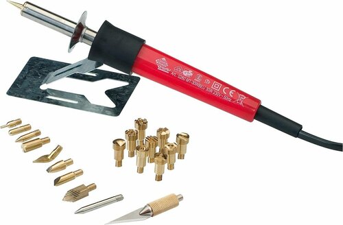 Pebaro Houtbrander set de luxe - 20 opzetstukken
