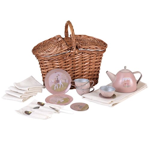 Egmont Toys | Theeset  Prinses in Rieten Mand