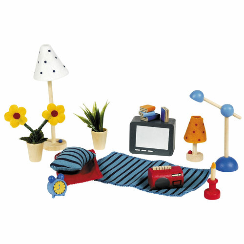 Goki | Poppenhuis Woonkamer 17dlg 4+