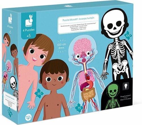 Janod Educatieve Puzzel | Het Menselijk Lichaam 5+