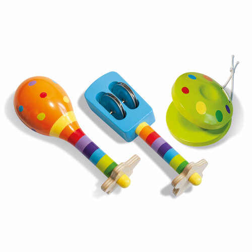 Eichhorn houten Maracas & Castagnette