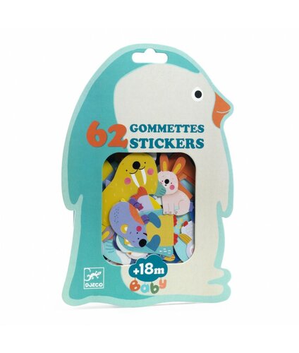 Djeco Stickers | Dieren van de ijsvlakte 18mnd+
