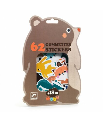 Djeco Stickers | Bosdieren 18mnd+