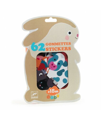Djeco Stickers | Boerderijdieren 18mnd+