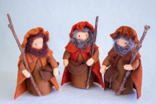 Atelier Pippilotta Kerststal 2 - Drie Herders