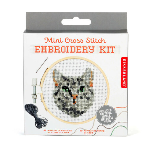 Kikkerland Mini Borduurset - Kat 6+