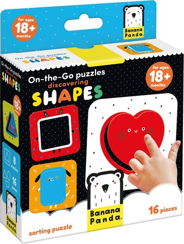Banana Panda On-the-Go Puzzel Ontdek Vormen 18m+