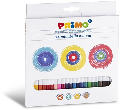 Primo 24 Minabellakleurpotloden ø3.8mm in doos