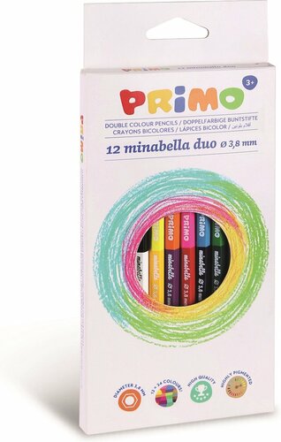 Primo 12=24 DUO Minabella kleurpotloden ø3.8mm in doos