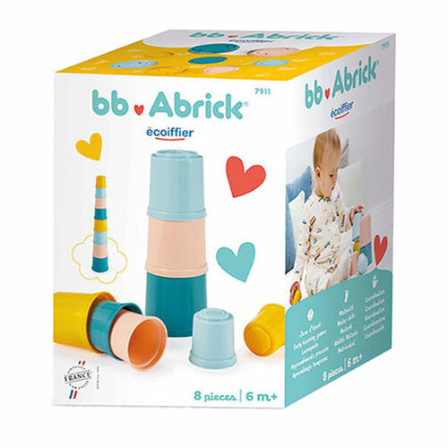 Ecoiffier Abrick | Stapeltoren 8dlg 6mnd+