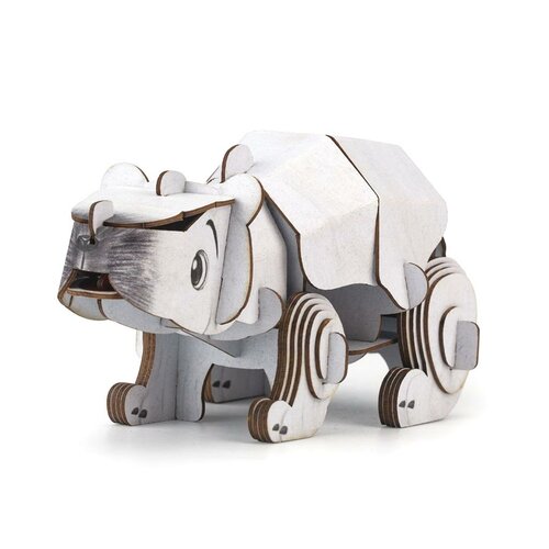 MierEdu 3D Puzzel | Build&Sound Zeedieren IJsbeer 6+