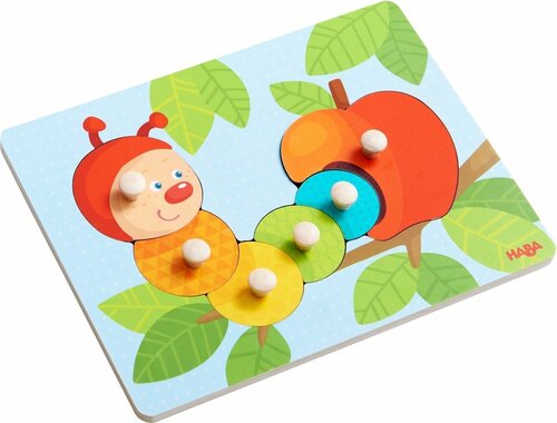 Haba | Inlegpuzzel Rups Mina 1+