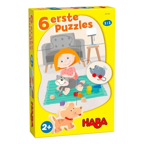  Haba | 6 Eerste Puzzels Huisdieren 2+