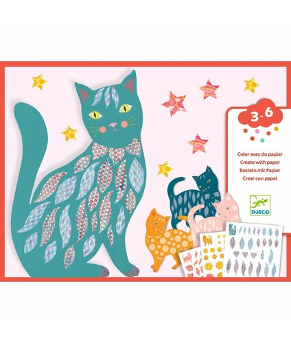 Djeco Collage | Elodie's Cute Cats 3-6jr