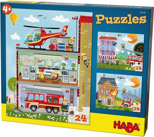 Haba | Puzzels Kleine Brandweerkazerne 4+