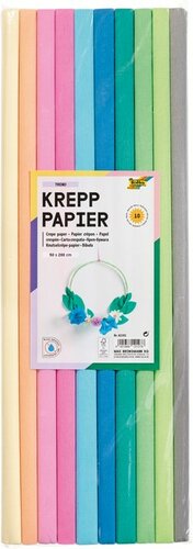 Folia Crêpepapier 50x200cm Trend 10 kleuren	