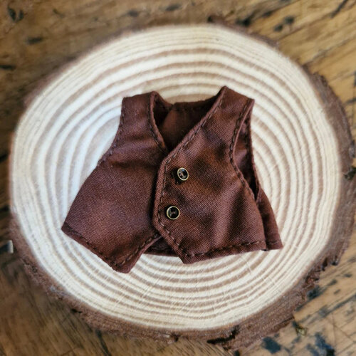 The Wool Family - Gilet Bruin