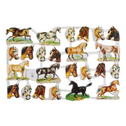 Poëzieplaatjes Paarden en Paardenhoofden - 1 Vel