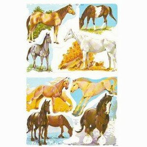 Poëzieplaatjes Paarden - 1 Vel