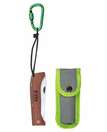 Moses-Expeditie natuur klapmes met houten handvat 19 cm