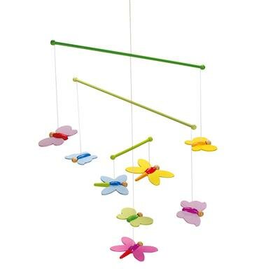 Goki Houten Mobiel Vlinders