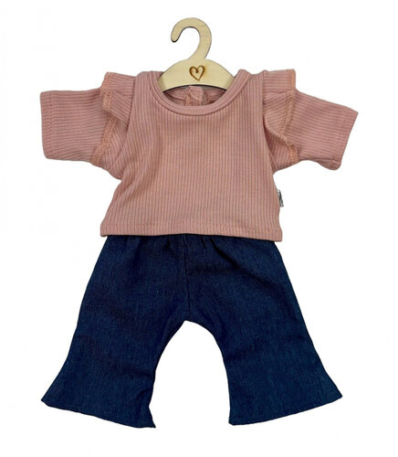 Hollie Poppenbroek en Shirt Flared met shirt Roze 34cm