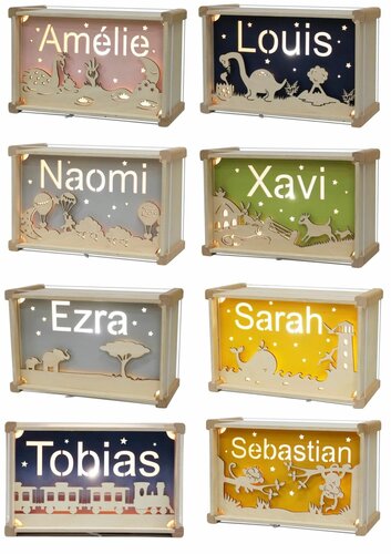 Het Houtlokael Naamlamp - Thema Deluxe
