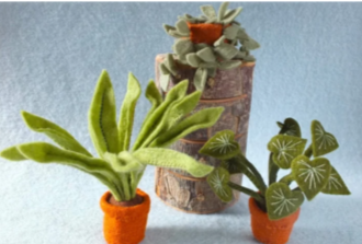 Atelier Pippilotta Poppenhuis 5 - Drie Kamerplanten