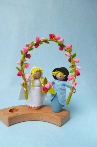 Atelier Pippilotta Steker Pinksterbruid en Bruidegom