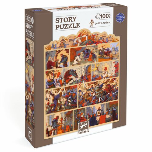 Djeco Story Puzzel - Koning Arthur - 100 stukjes