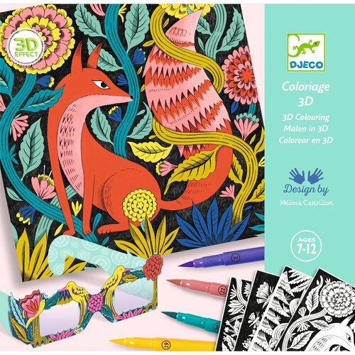 Djeco Kleuren 3D Effect - Fantasiebos 7-12 jaar