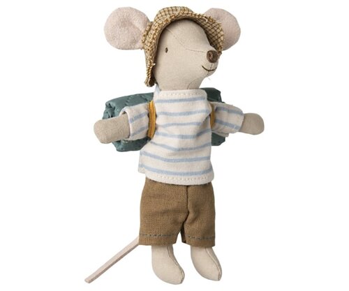 Maileg Hiker - Grote Broer muis - Big Brother Stripes