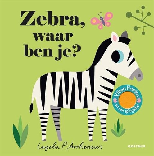 Gottmer Kartonboek met Flapjes Zebra, waar ben je? 2+