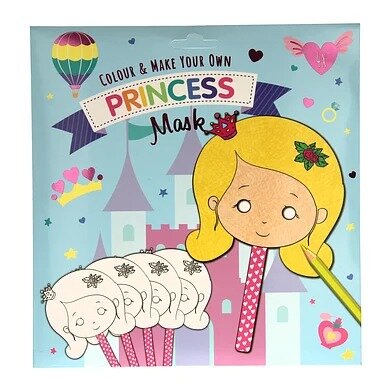 Kleur en Maak je eigen Maskers - Prinses