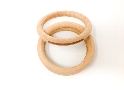 Grapat 3 grote houten Ringen 
