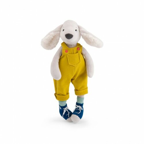 Moulin Roty Knuffel hond Pilou - geel "Puce & Pilou"