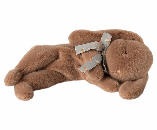 Maileg Plush Sleeping Bunny Small - Soft Brown