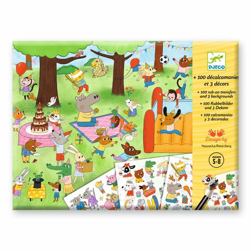 Djeco Knutselpakket Krasplaatjes Feest