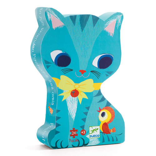 Djeco Puzzel - Poes Pachat en zijn Vrienden 3+