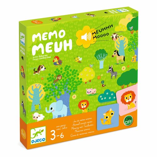 Djeco-Memo Meuh  (Memory met geluiden) 3+