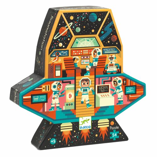 Djeco Sihouette Puzzel - Ruimtestation 5+