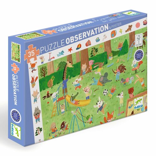 Djeco Observatiepuzzel - De Speeltuin 3+