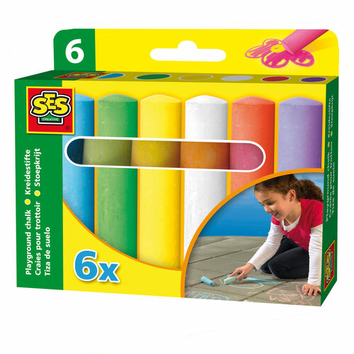 SES Stoepkrijt - 6st.