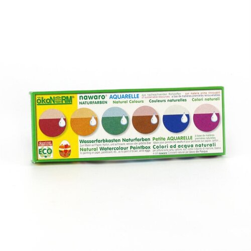 ökoNORM nawaro - Aquarelverf 6 kleuren
