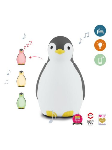 ZAZU - Slaaptrainer Pinguin - Pam Grey